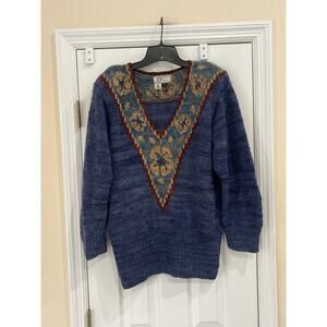 Vintage Manos Del Uruguay Sweater 100% Virgin Wool Size Medium